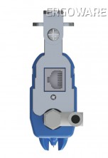 Ionizační vzduchová tyč KESD KE-156X, 1613 mm, s vysokým napětím a alarmem čištění