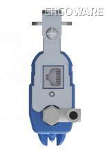 Ionizační vzduchová tyč KESD KE-60X, 653 mm, s vysokým napětím a alarmem čištění