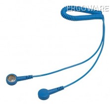 Spirálový uzemňovací kabel StaticTec, 10mm/10mm, 1,8m, modrý