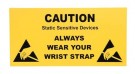 OEM PR - Výstražný štítek StaticTec, "ALWAYS WEAR YOUR WRIST STRAP", 150x300mm