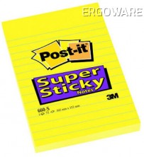 Samolepící bloček Post-it linky 102x152mm 75 listů