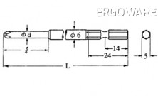 Bit V14D135075 V-14 (3,5x30)-No.1-(6)-75 