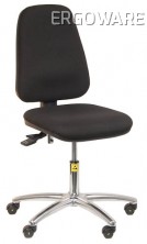 ESD židle Professional StaticTec, kolečka, černá