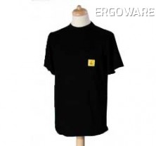 ESD triko s krátkým rukávem StaticTec, černé, XL